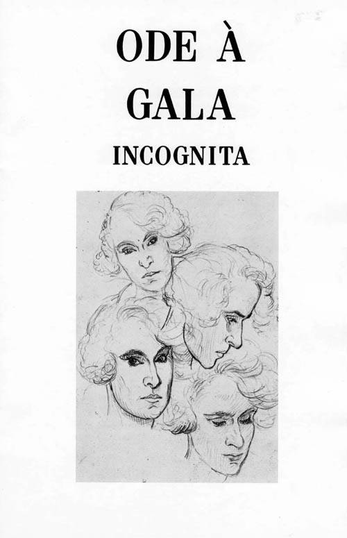 Salvador/Gala Dali - Ode A Gala Incognita - 1968 Softbound Museum Booklet